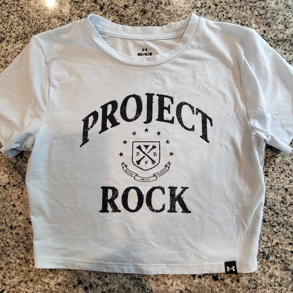 Under Armour Project Rock Women’s Crop Top – Size Medium